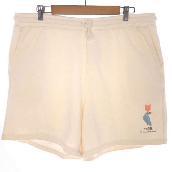The North Face Earth Day Unbleached Reef Relaxed Fit Shorts Womens XL - Picture 1 of 8